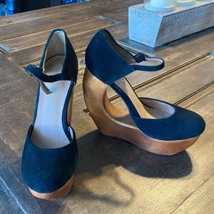 Jefferey Campbell Leather Wedge, Havana